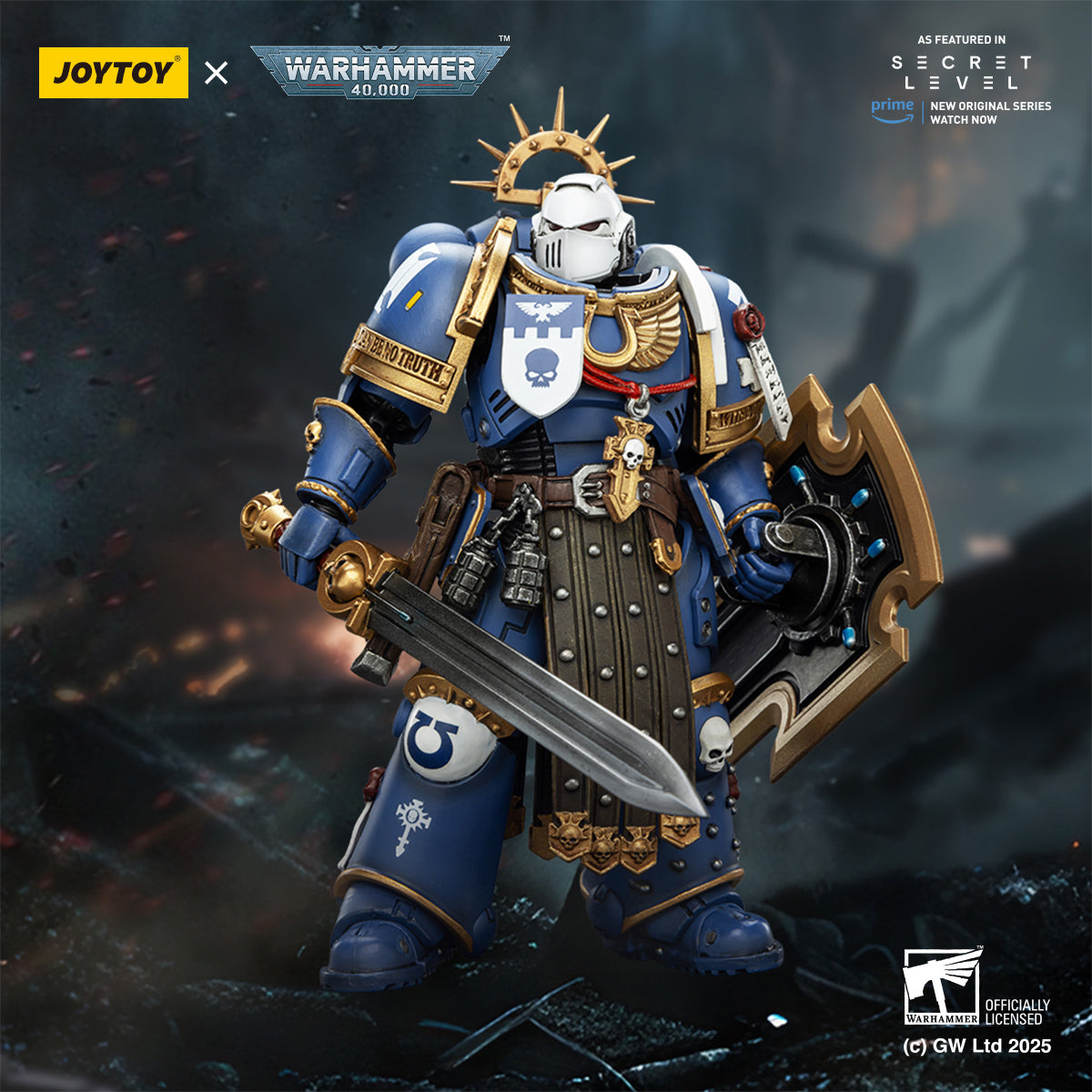 Pre-order Ultramarines Torvald with Power Sword, Stormshield and Bolt Pistol