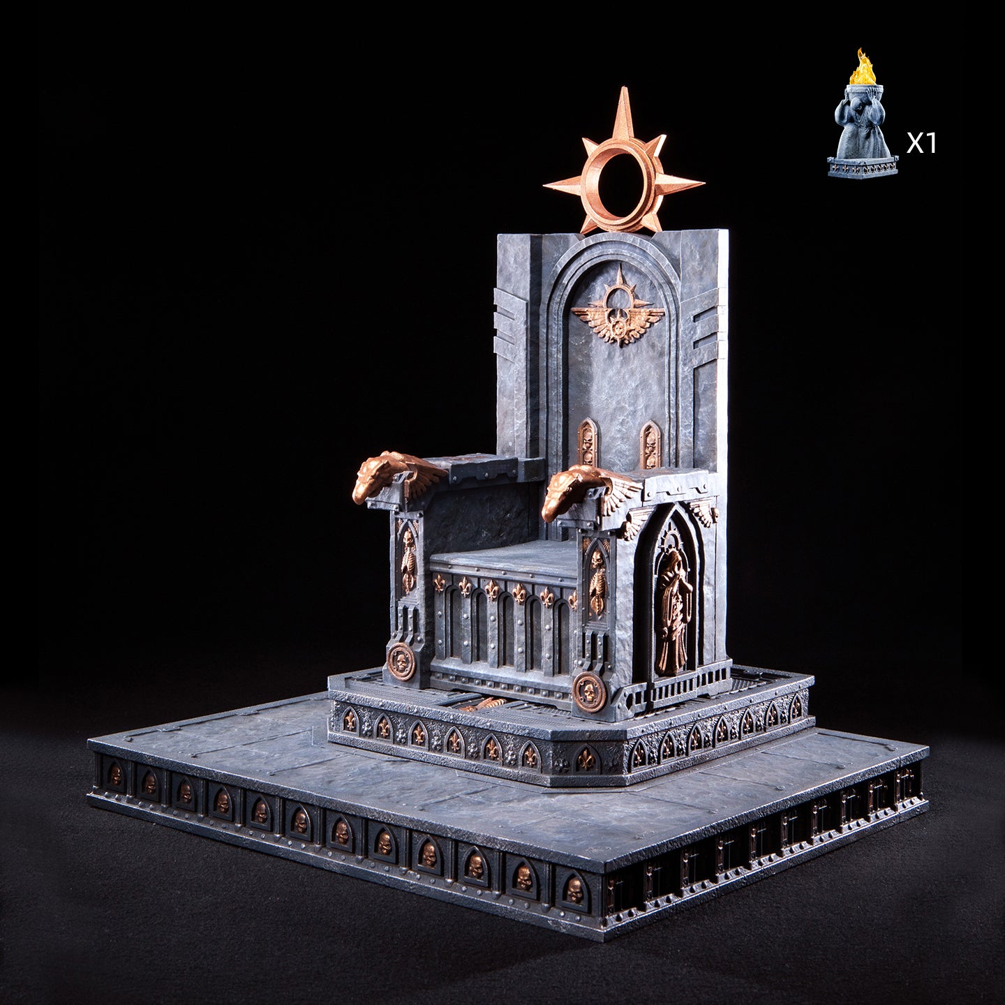 Universal JOYTOY Warhammer Chapter Primarch Throne Action Figure Model Display Collectible