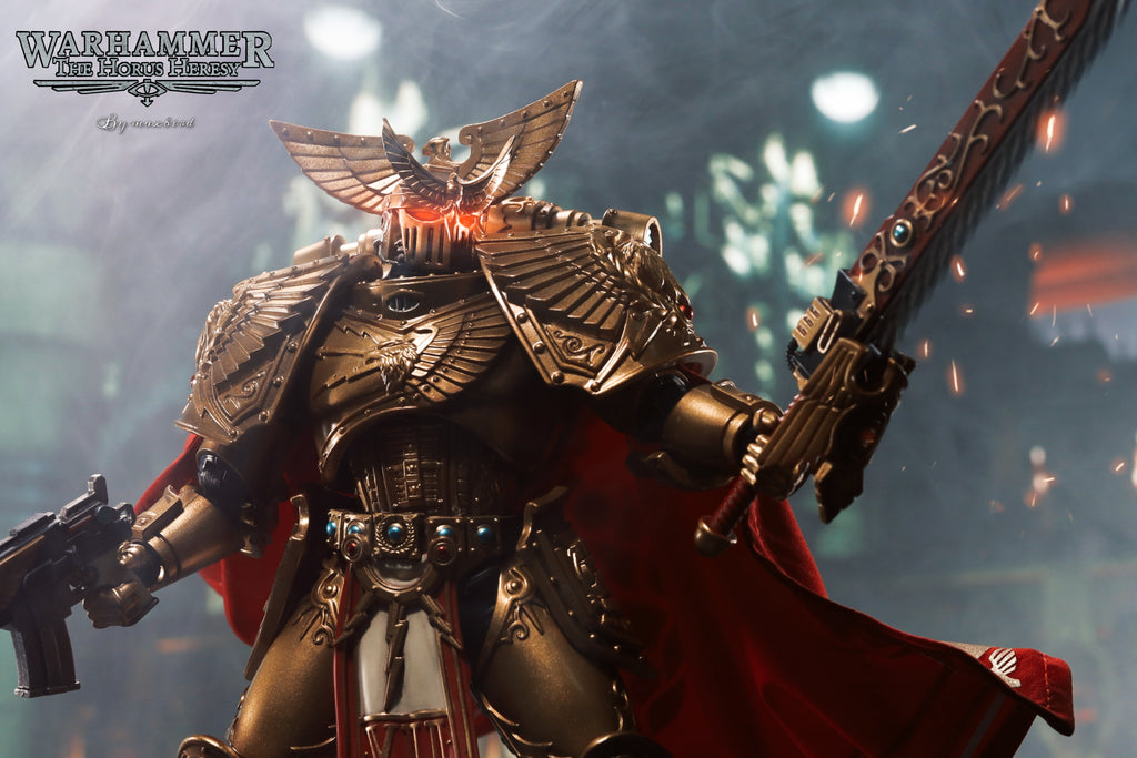 JOYTOY Warhammer 30K Imperial Fists Rogal Dorn VII Legion Primarch Action Figure Model Cloak Accessory Collectible