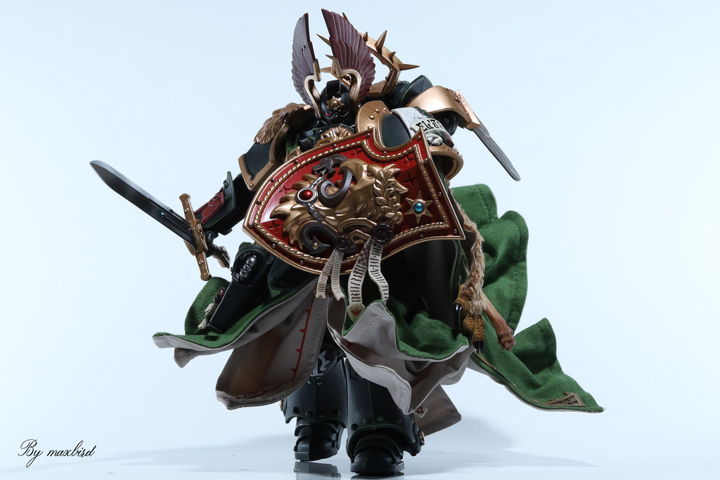 JOYTOY Warhammer 40K Dark Angels Lion Primarch High Master El Zhansen Action Figure Model Cloak Accessory Collectible