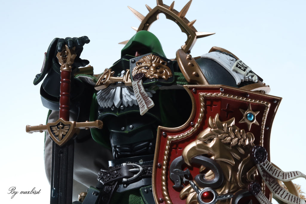 JOYTOY Warhammer 40K Dark Angels Lion Primarch High Master El Zhansen Action Figure Model Cloak Accessory Collectible