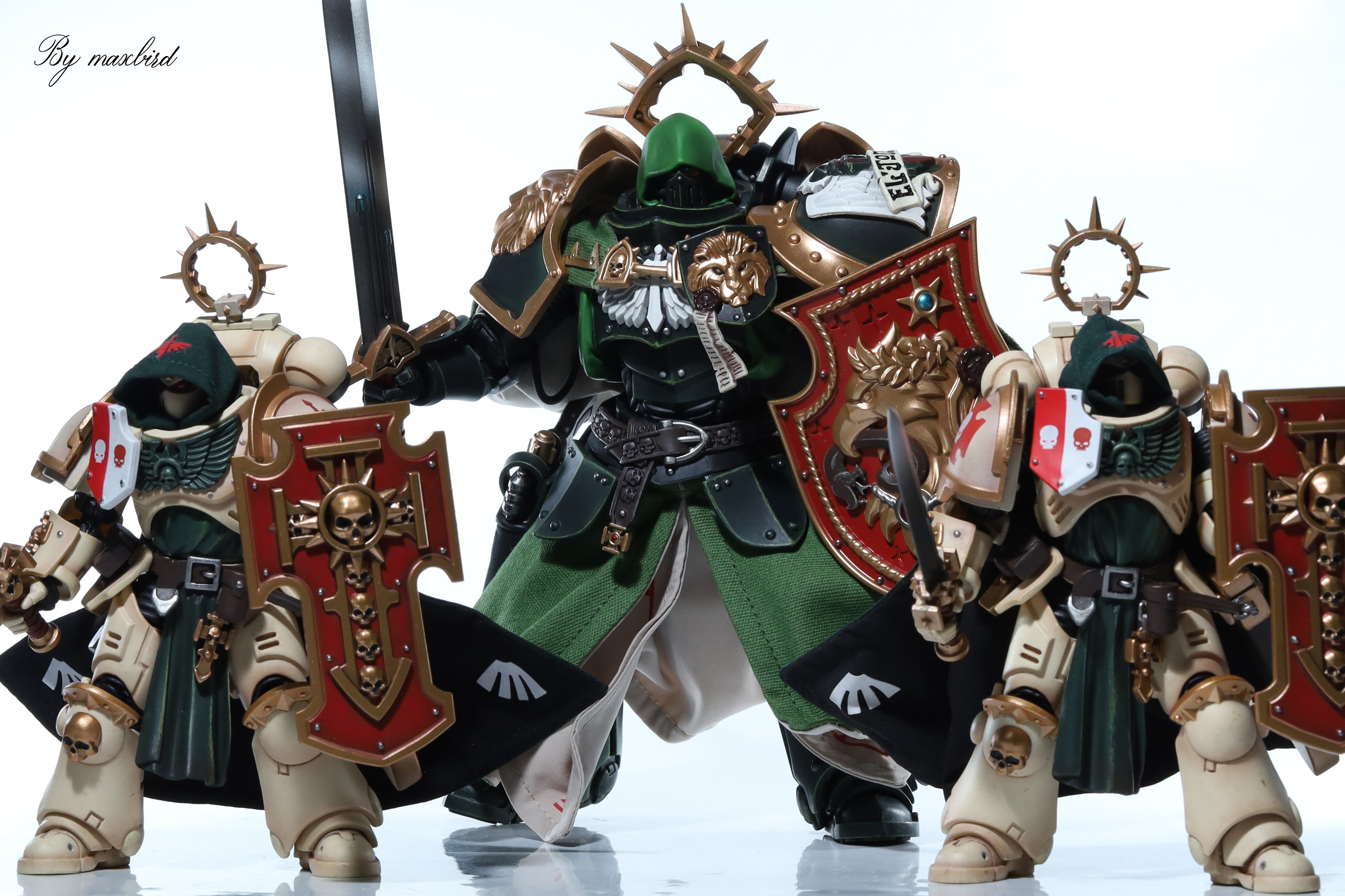 JOYTOY Warhammer 40K Dark Angels Lion Primarch High Master El Zhansen Action Figure Model Cloak Accessory Collectible