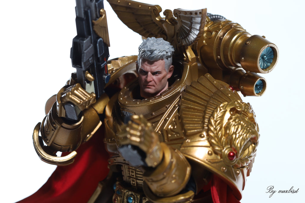 JOYTOY Warhammer 30K Imperial Fists Rogal Dorn VII Legion Primarch Action Figure Model Cloak Accessory Collectible