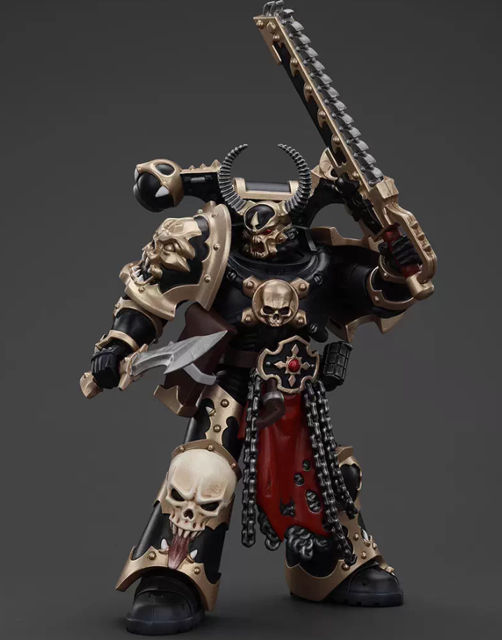 JOYTOY   Warhammer 40,000   Scale：1/18   Chaos Space Marines Black Legion Chosen with Combi-melta and chainsword