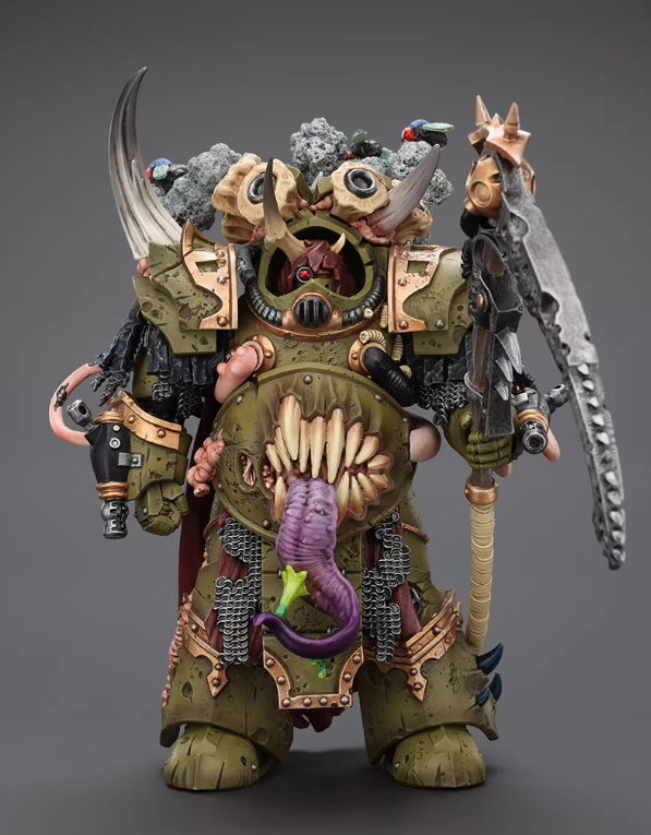 Pre-order Death Guard Deathshroud Terminator Champion with Manreaper and Plaguespurter Gauntlets