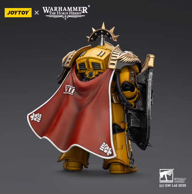 Imperial Fists Legion Praetor in Tartaros Terminator Armour with Power Sword and Vigil Storm Shield