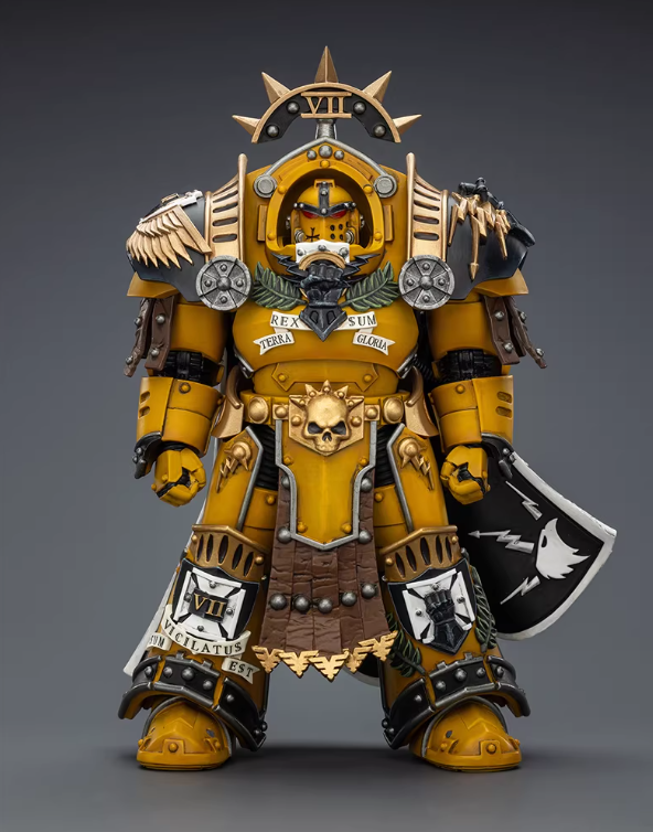 Imperial Fists Legion Praetor in Tartaros Terminator Armour with Power Sword and Vigil Storm Shield