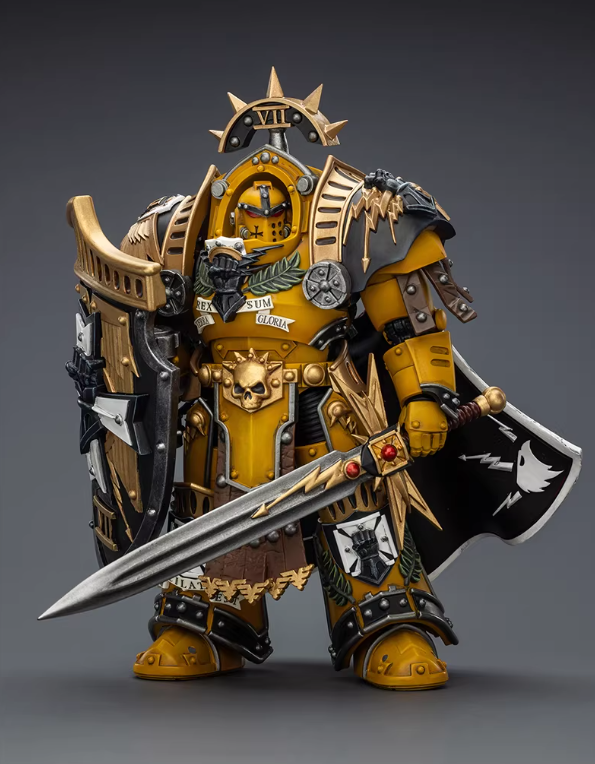 Imperial Fists Legion Praetor in Tartaros Terminator Armour with Power Sword and Vigil Storm Shield