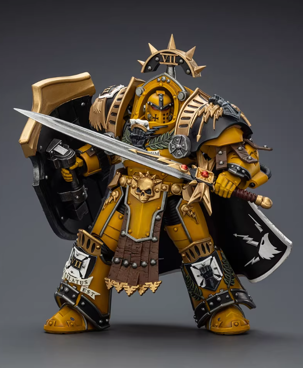 Imperial Fists Legion Praetor in Tartaros Terminator Armour with Power Sword and Vigil Storm Shield