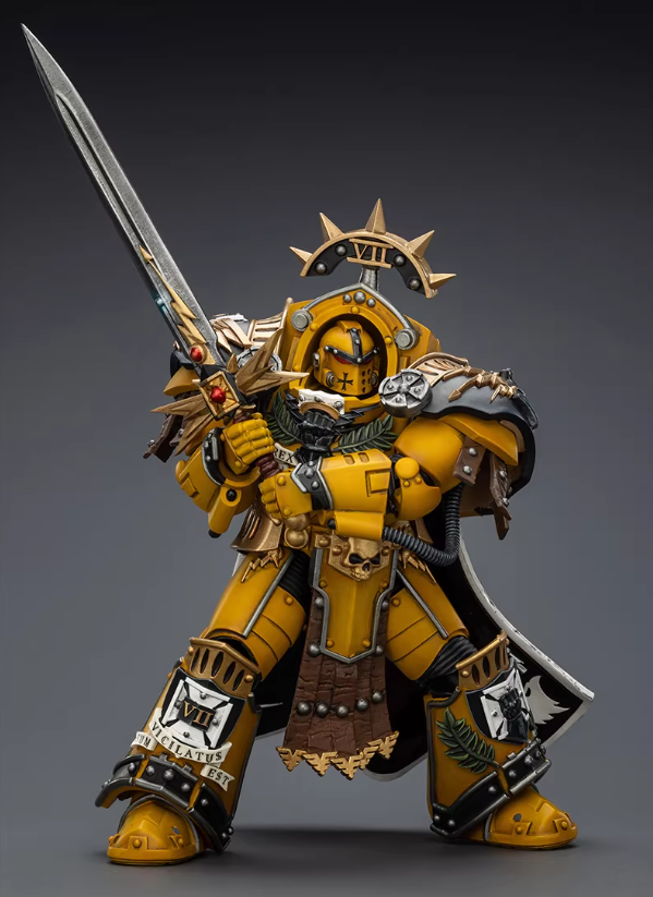 Imperial Fists Legion Praetor in Tartaros Terminator Armour with Power Sword and Vigil Storm Shield