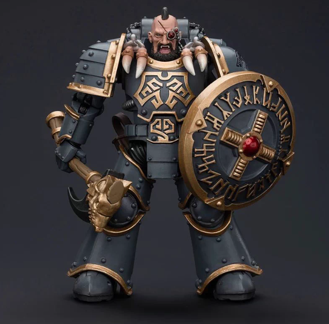 JOYTOY   Warhammer The Horus Heresy   Scale：1/18   Space Wolves Grey Slayer Pack Huscarl