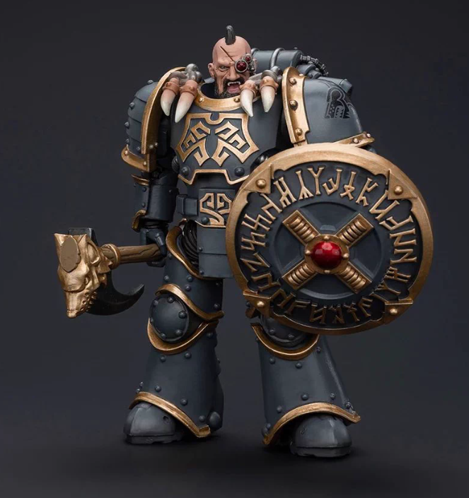 JOYTOY   Warhammer The Horus Heresy   Scale：1/18   Space Wolves Grey Slayer Pack Huscarl