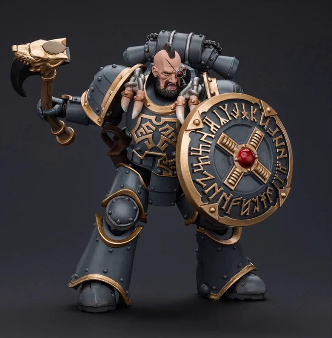 JOYTOY   Warhammer The Horus Heresy   Scale：1/18   Space Wolves Grey Slayer Pack Huscarl
