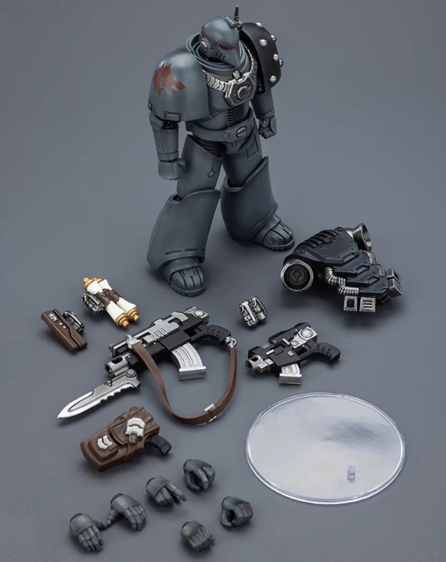 Pre-order JOYTOY  Warhammer 40,000  Scale：1/18 "Space Wolves MKVI Tactical Legionary"