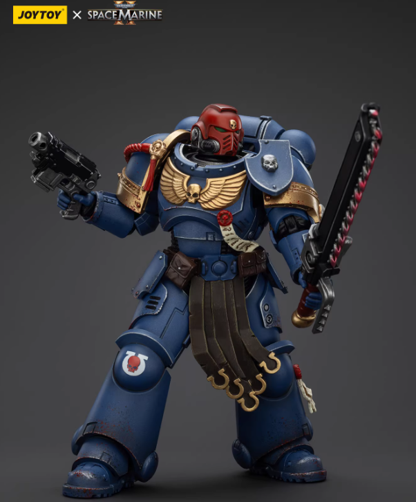 JOYTOT Scale：1/18"Warhammer  40,000"Ultramarines Sergeant Gadriel-Collectors Edition