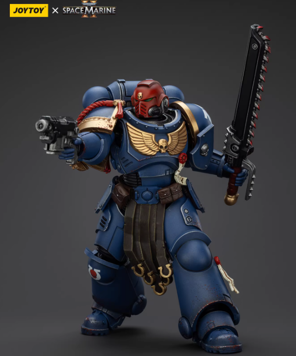 JOYTOT Scale：1/18"Warhammer  40,000"Ultramarines Sergeant Gadriel-Collectors Edition