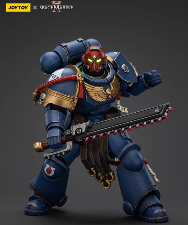 JOYTOT Scale：1/18"Warhammer  40,000"Ultramarines Sergeant Gadriel-Collectors Edition