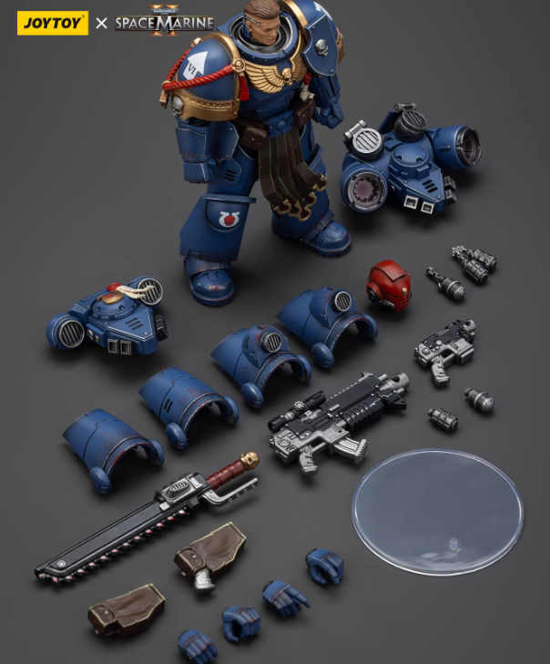 JOYTOT Scale：1/18"Warhammer  40,000"Ultramarines Sergeant Gadriel-Collectors Edition