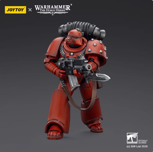 JOYTOY   Warhammer The Horus Heresy  Scale：1/18  Blood Angels MKVI Tactical Legionary