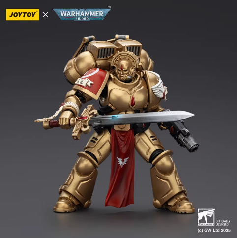 JOYTOY  Warhammer 40,000  Scale：1/18  Blood Angels Sanguinary Guard 1 with Inferno Pistol and Encarmine Blade