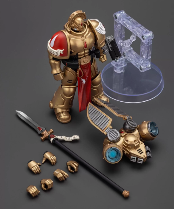 JOYTOY   Warhammer 40,000  Scale：1/18      Blood Angels Sanguinary Guard 2 with Angelus Boltgun and Encarmine Spear