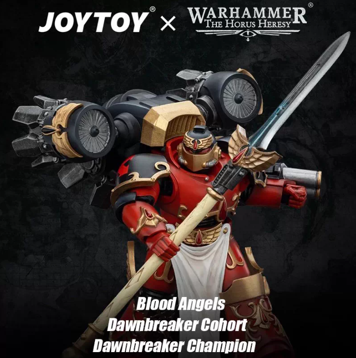 JOYTOY    Warhammer The Horus Heresy  Scale：1/18  Blood Angels Dawnbreaker Cohort Dawnbreaker Champion