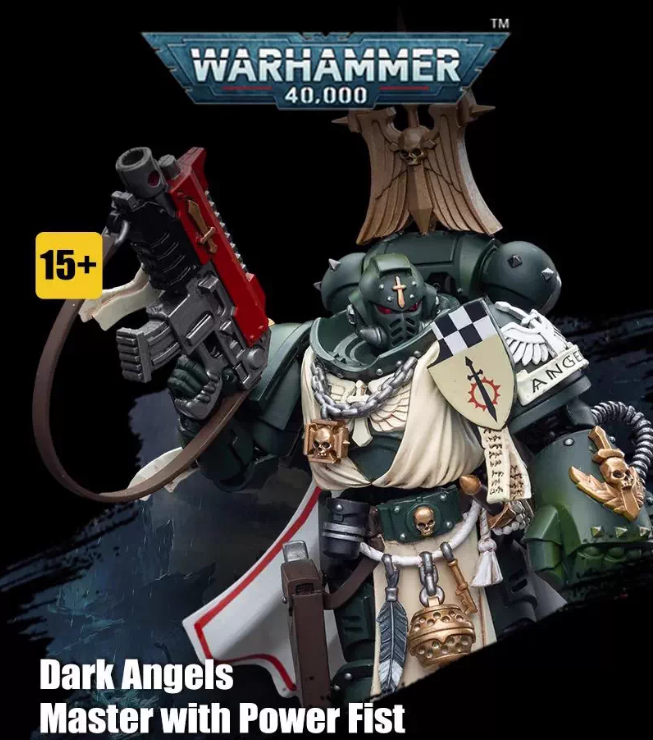 JOYTOY   Warhammer 40,000  Scale：1/18    Dark Angels Master with Power Fist