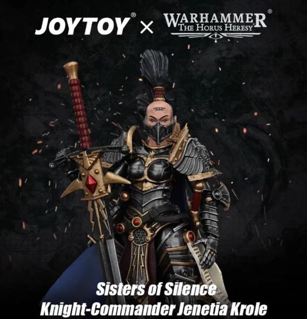 JOYTOY   Warhammer The Horus Heresy   Scale：1/18   Sisters of Silence Knight-Commander Jenetia Krole