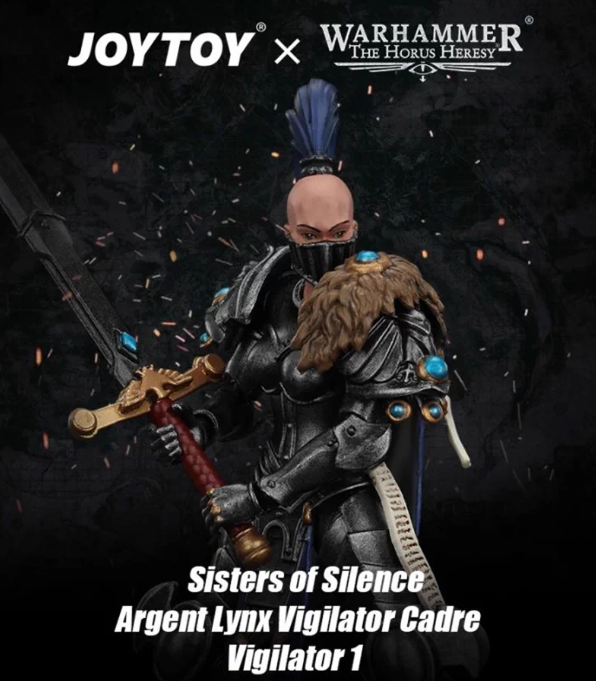 JOYTOY   Warhammer The Horus Heresy  Scale：1/18   Sisters of Silence Argent Lynx Vigilator Cadre Vigilator 1