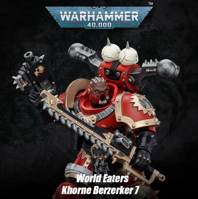 JOYTOY   Warhammer 40,000  Scale：1/18   World Eaters Khorne Berzerker 7