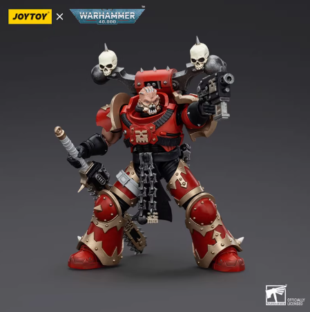 JOYTOY   Warhammer 40,000   Scale：1/18   World Eaters Khorne Berzerker with Eviscerator Chainsword
