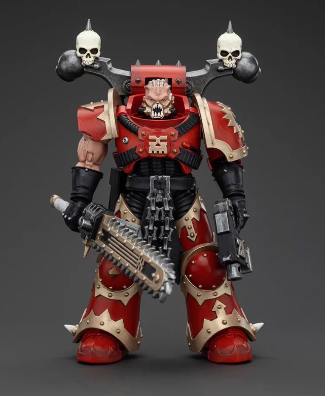 JOYTOY   Warhammer 40,000   Scale：1/18   World Eaters Khorne Berzerker with Eviscerator Chainsword