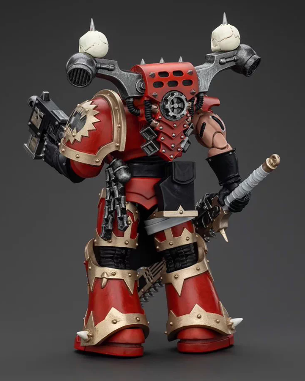 JOYTOY   Warhammer 40,000   Scale：1/18   World Eaters Khorne Berzerker with Eviscerator Chainsword