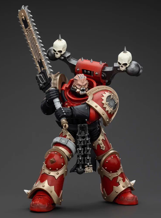 JOYTOY   Warhammer 40,000   Scale：1/18   World Eaters Khorne Berzerker with Eviscerator Chainsword