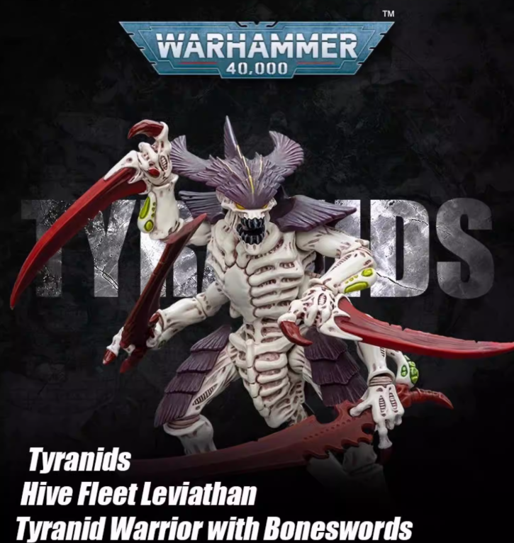 JOYTOY  Warhammer  40,000   Scale：1/18   Tyranids  Hive Fleet Leviathan Tyranid Warrior with Boneswords