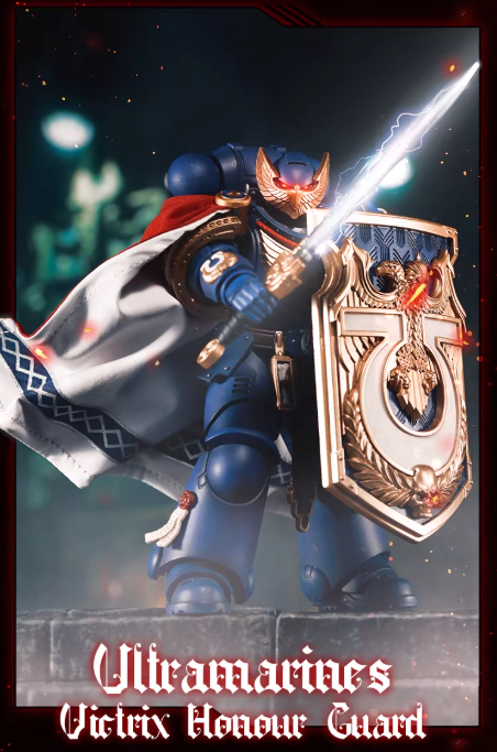 JOYTOY Warhammer 40K Space Marines 2 Terminator Karga & Honor Guard Action Figure Model with Cloak Collectible