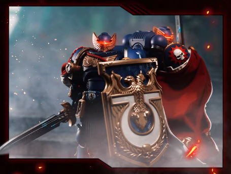 JOYTOY Warhammer 40K Space Marines 2 Terminator Karga & Honor Guard Action Figure Model with Cloak Collectible