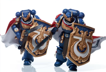 JOYTOY Warhammer 40K Space Marines 2 Terminator Karga & Honor Guard Action Figure Model with Cloak Collectible