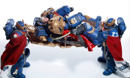 JOYTOY Warhammer 40K Space Marines 2 Terminator Karga & Honor Guard Action Figure Model with Cloak Collectible