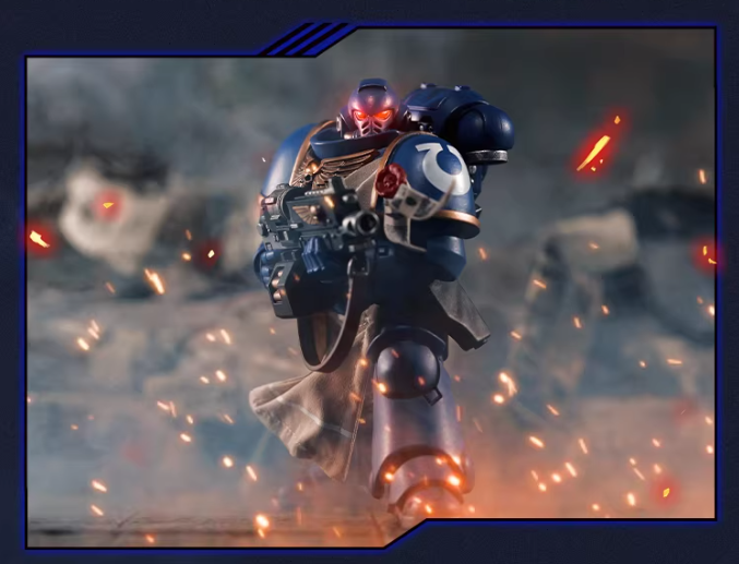 JOYTOY Warhammer 40K Terminator 4-Figure Set Action Figure Model with Cloak Accessories Collectible