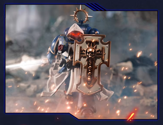 JOYTOY Warhammer 40K Terminator 4-Figure Set Action Figure Model with Cloak Accessories Collectible