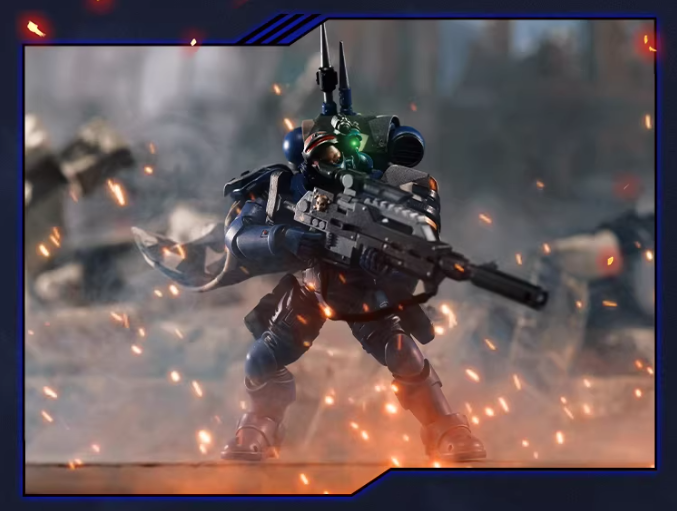 JOYTOY Warhammer 40K Terminator 4-Figure Set Action Figure Model with Cloak Accessories Collectible