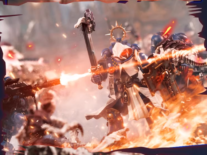 JOYTOY Warhammer 40K Terminator 4-Figure Set Action Figure Model with Cloak Accessories Collectible