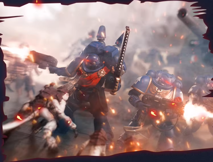 JOYTOY Warhammer 40K Terminator 4-Figure Set Action Figure Model with Cloak Accessories Collectible