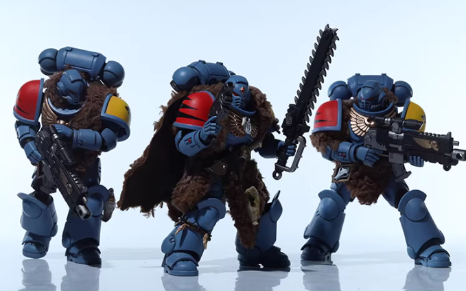 JOYTOY Warhammer 40K Space Marines Space Wolves Hunter Squad Action Figure Model Cloak Accessory 【Cloak Only】 Collectible