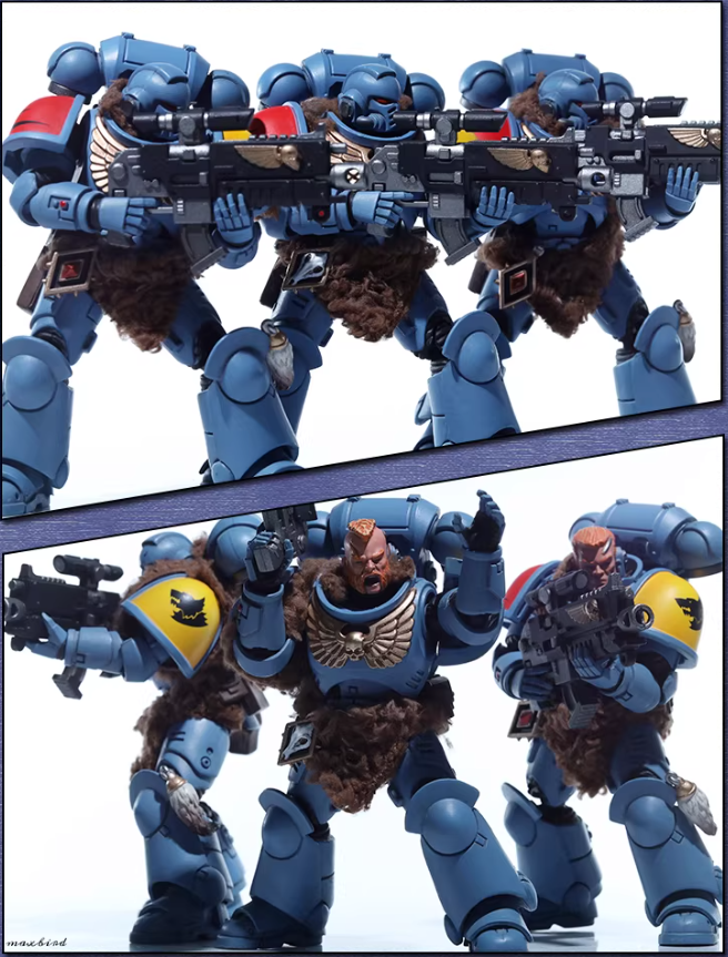 JOYTOY Warhammer 40K Space Marines Space Wolves Hunter Squad Action Figure Model Cloak Accessory 【Cloak Only】 Collectible