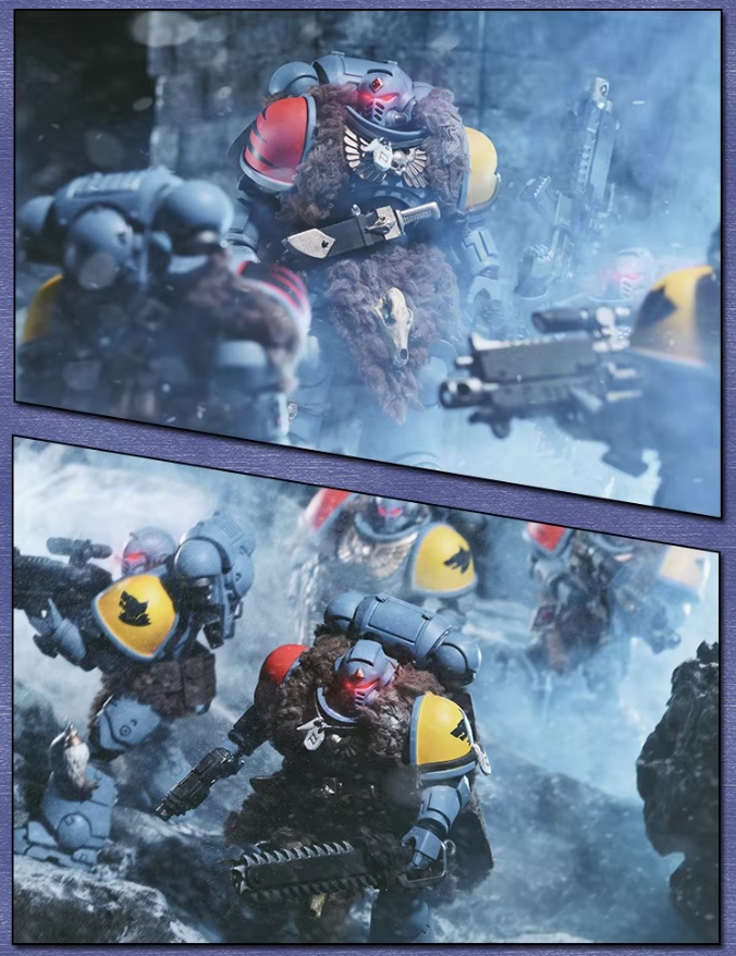 JOYTOY Warhammer 40K Space Marines Space Wolves Hunter Squad Action Figure Model Cloak Accessory 【Cloak Only】 Collectible