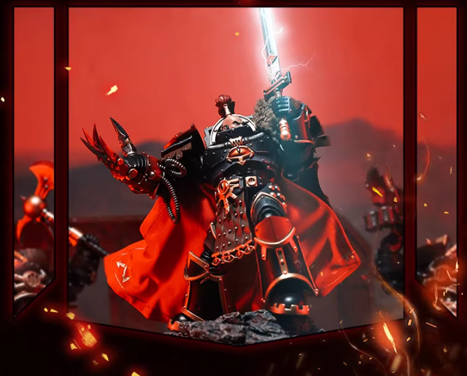 JOYTOY Warhammer 30K Sons of Horus Ezekyle Abaddon 16th Legion Cloth Cloak Cape Figure Accessory