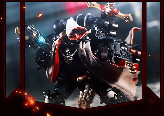 JOYTOY Warhammer 40K Chaos Space Marine Cypher Cloth Cloak Cape Figure Accessory