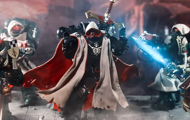 JOYTOY Warhammer 40K Chaos Space Marine Cypher Cloth Cloak Cape Figure Accessory